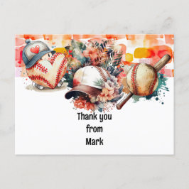 野球50歳の誕生日パ感謝していーティ ポストカード