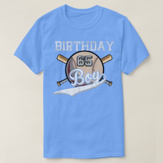 野球65歳の誕生日パーティー65歳の野球 Tシャツ (デザイン正面)