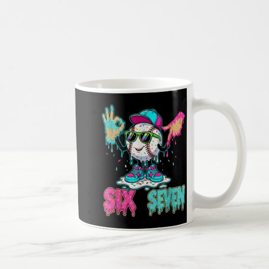 野球67 Drip Six Seven ハンドサイン アイスクリーム Me コーヒーマグカップ (右)