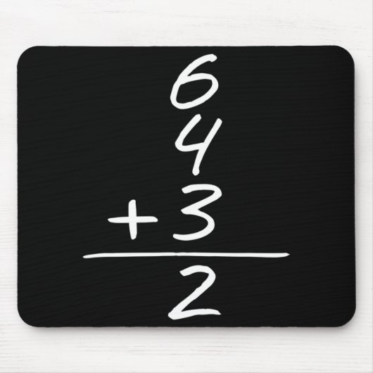 野球6 4 3ダブルター遊ンス2デザイン マウスパッド (正面)