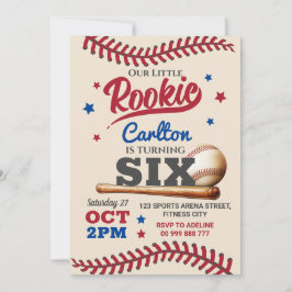 野球6th第6誕生日招待状 招待状