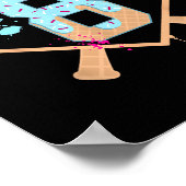 野球8歳アイスクリームドリップ第8誕生日ボ ポスター (角)