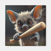 野球「こうもり」 マグネット (正面)