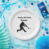 "野球"の紙皿 ペーパープレート (パーティー)