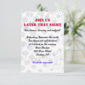 野球（ばちゃばちゃ）跳ねるバー（ユダヤ教の）バル・ミツバーパーティーカード 招待状 (スタンド正面)