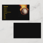 野球·オン·ファイアープロファイルカード 名刺 (正面/裏面)