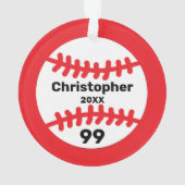 野球 オーナメント (裏面)