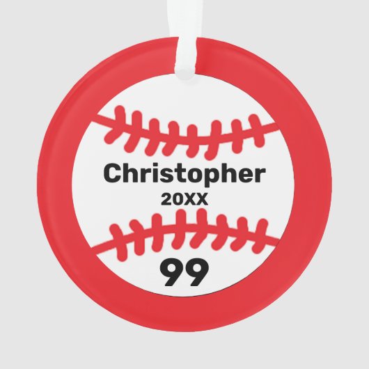 野球 オーナメント (裏面)