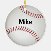 野球 – カスタマイズオーナメント セラミックオーナメント (裏面)
