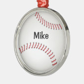 野球-カスタマイズオーナメント メタルオーナメント (左)