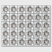 野球 ギフト ラッピングペーパー (フラット)