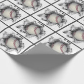 野球 ギフト ラッピングペーパー (角)