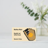 野球・グローブビジネスカード 名刺 (スタンド正面)