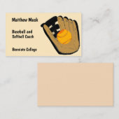 野球・グローブビジネスカード 名刺 (正面/裏面)