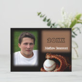 野球・グローブ卒業発表 招待状 (スタンド正面)