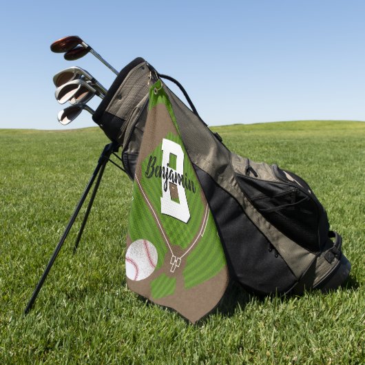 野球 ゴルフタオル (グリーン)