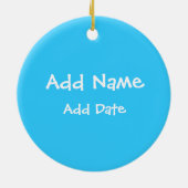 野球·スカイ セラミックオーナメント (裏面)