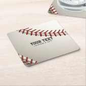 野球 スクエアペーパーコースター (アングル)