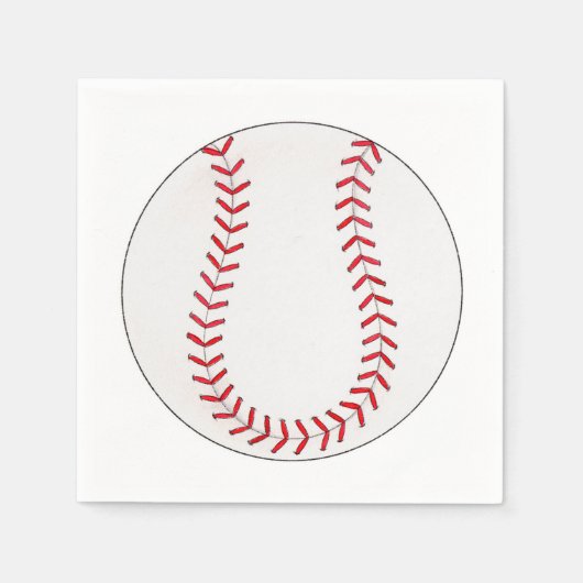 野球 スタンダードカクテルナプキン (正面)