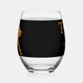 野球 ステムなしワイングラス (左)