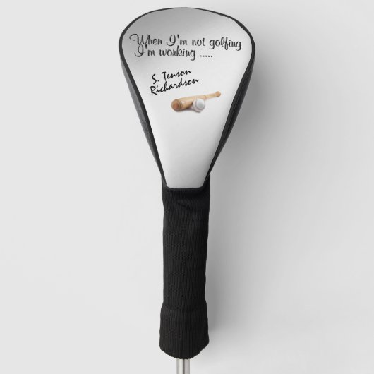 野球/スポーツデザインパーソナルゴルフヘッドカバー ゴルフヘッドカバー (正面)