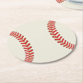 野球 スポーツ テーマ ラウンドペーパーコースター (アングル)