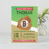 野球 スポーツ 誕生日 招待状 (スタンド正面)