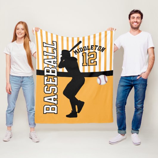 野球⚾スポーツ – 金ゴールド フリースブランケット (インサイチュ)