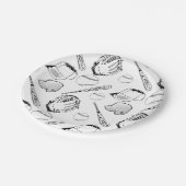 野球/ソフトボールのコラージュ ペーパープレート (アングル)