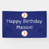 野球/ソフトボールカスタムパーティーバナー 横断幕 (横)