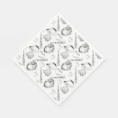 野球/ソフトボールコラージナプキン スタンダードランチョンナプキン (角)