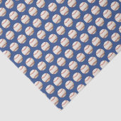 野球 ソフトボール スポーツ柄 レッド ホワイト & ブルー 薄葉紙 (詳細)