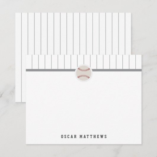 野球 ノートカード (正面/裏面)