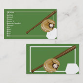 野球-ビジネス 名刺 (正面/裏面)