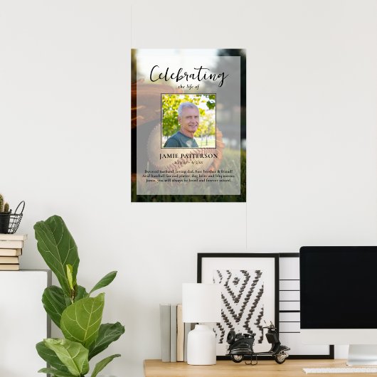 野球 ファン プレーヤー ライフ セレブレーション フォト 葬儀 ポスター (ホームオフィス)