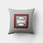 野球; ブラシをかけられたアルミニウム一見 クッション (裏面)