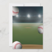 野球 ブラフ 君は ティーンエイジャーの男の子の誕生日 招待状 (裏面)