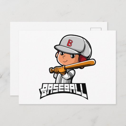 野球 ポストカード (正面/裏面)