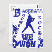 野球 ポストカード (正面/裏面)