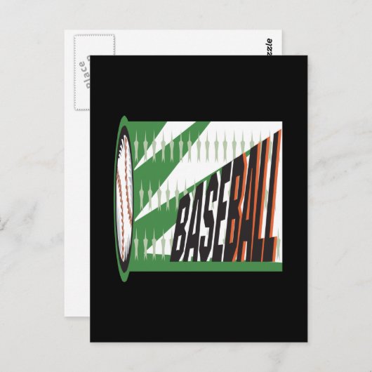 野球 ポストカード (正面/裏面)