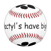 野球 – ポリダクティルミッツ 野球ボール (裏面)