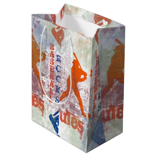野球 ミディアムペーパーバッグ (裏面アングル)