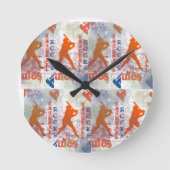 野球 ラウンド壁時計 (正面)