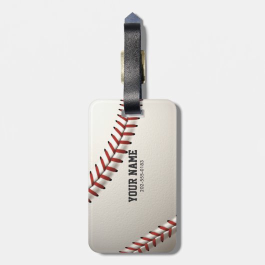 野球 ラゲッジタグ (裏面縦)