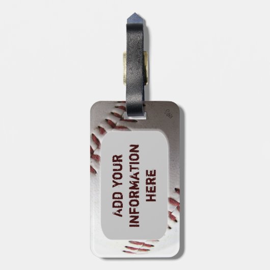 野球 ラゲッジタグ (裏面縦)