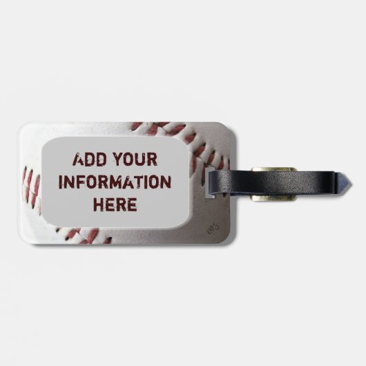 野球 ラゲッジタグ (裏面横)