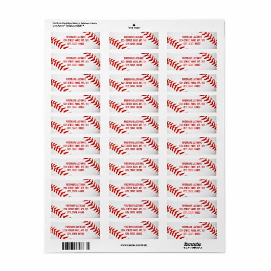 野球 ラベル (フルシート)