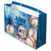 野球 ラージペーパーバッグ (裏面アングル)