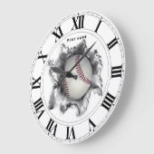 野球 ラージ壁時計 (傾斜)