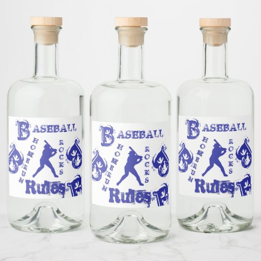 野球 リキュールボトルラベル (ボトル)